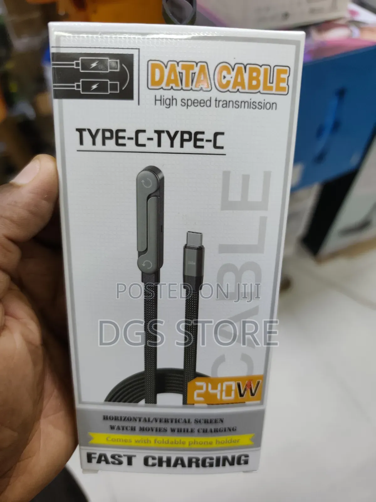 Data Cable Type C to Type C 240w Fast Charging Cable
