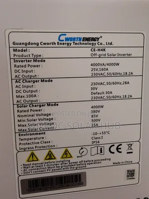 6kva Cworth Hybrid Inverter