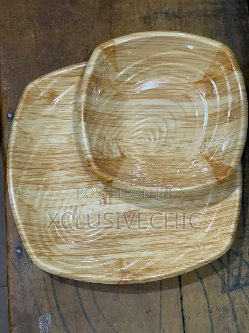 Unbreakable 6pcs Soup Bowl With 6pcs Flat