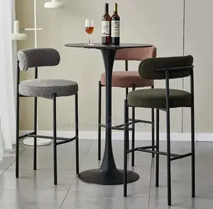 Nordic Bar Chairs Modern And Minimalist High Chairs For Home Use Set