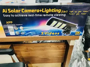 3video Ai Solar PTZ Camera+Street Light 2 in 1 (4g )