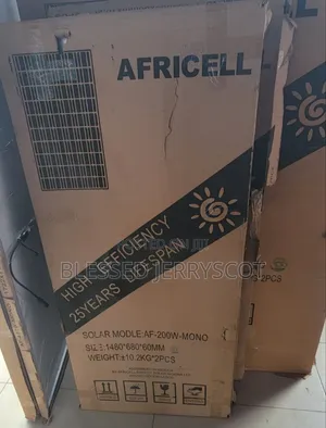 Africell 200watts 12v Monocrystalline Solar Panel Available In Stock.