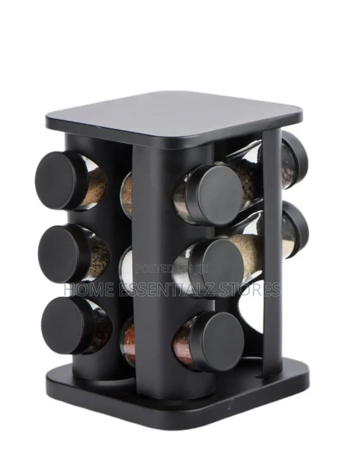 Rotating Spice Rack - 12 Jars Rotating Spice Organizer