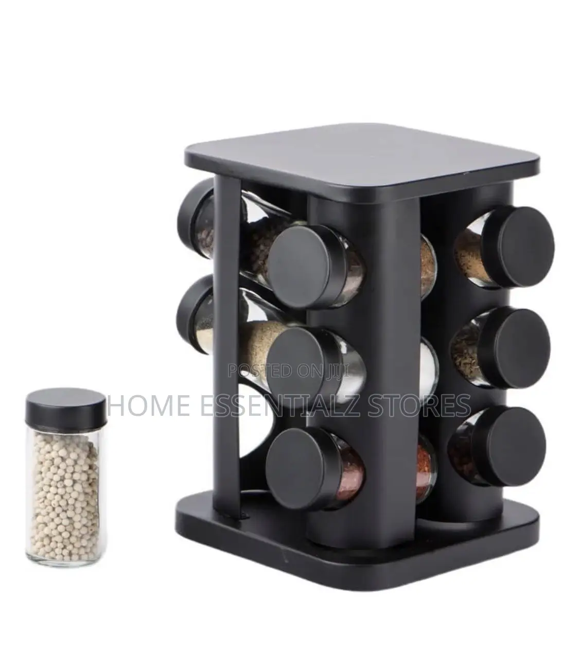 Rotating Spice Rack - 12 Jars Rotating Spice Organizer