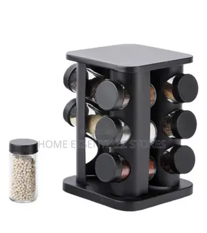 Rotating Spice Rack - 12 Jars Rotating Spice Organizer