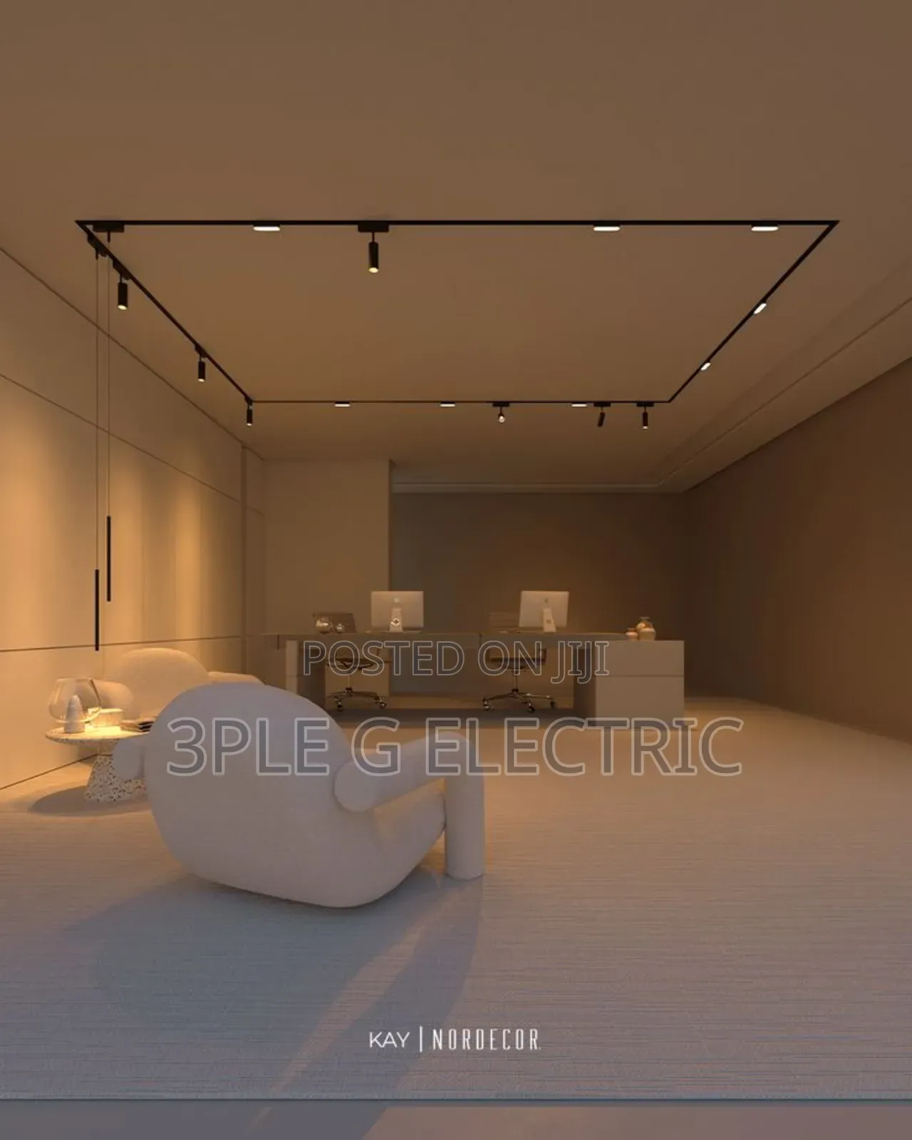 Square Shaped Magnetic Track Lighting Designs