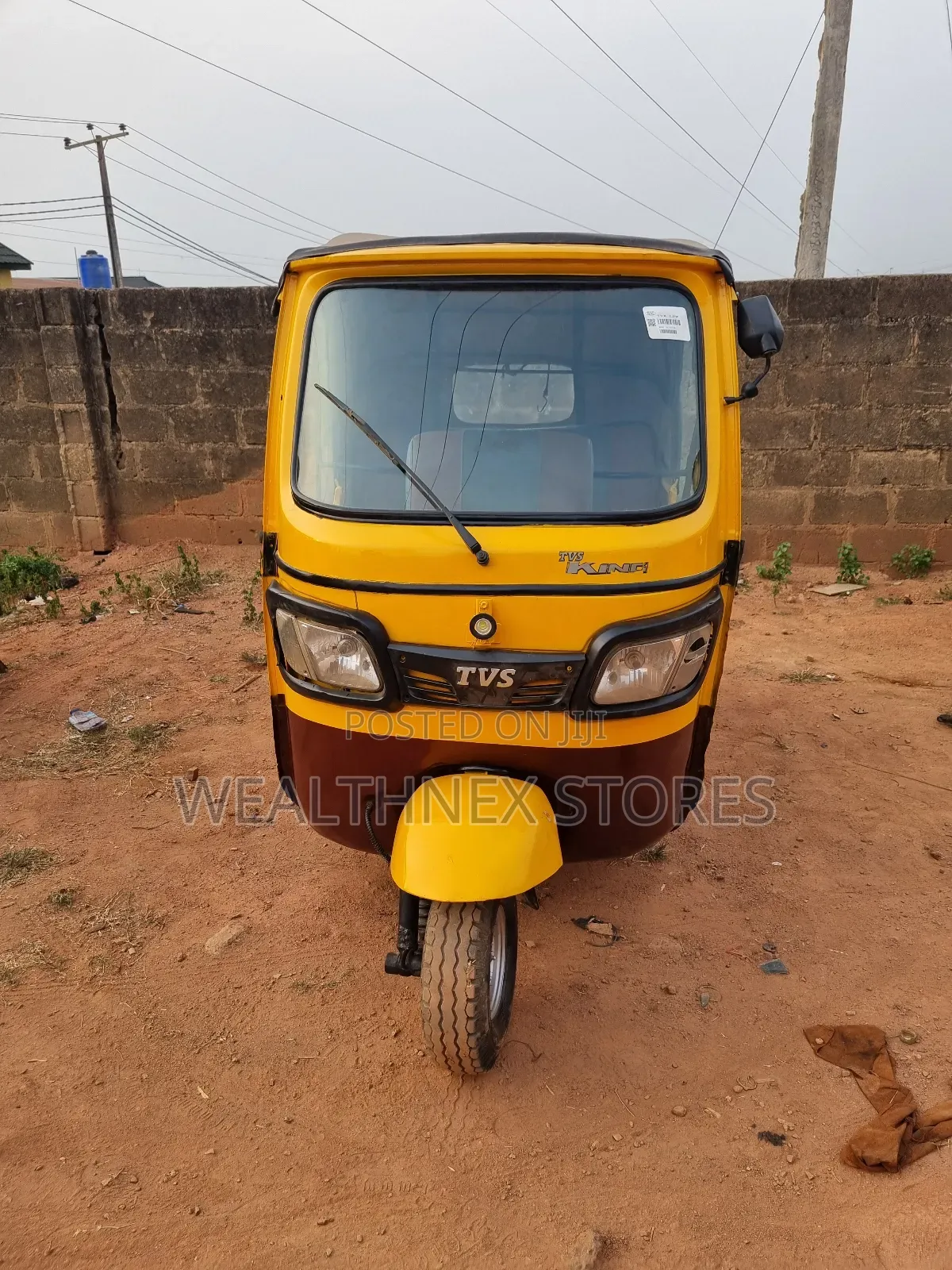 TVS King Deluxe Plus iTouch Start 2023 Yellow