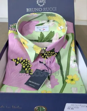 Original Italian Bruno Ricci Short Sleeve Shirts Available in Store