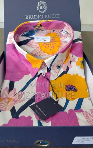 Original Italian Bruno Ricci Short Sleeve Shirts Available in Store