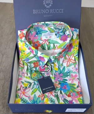 Original Italian Bruno Ricci Short Sleeve Shirts Available in Store