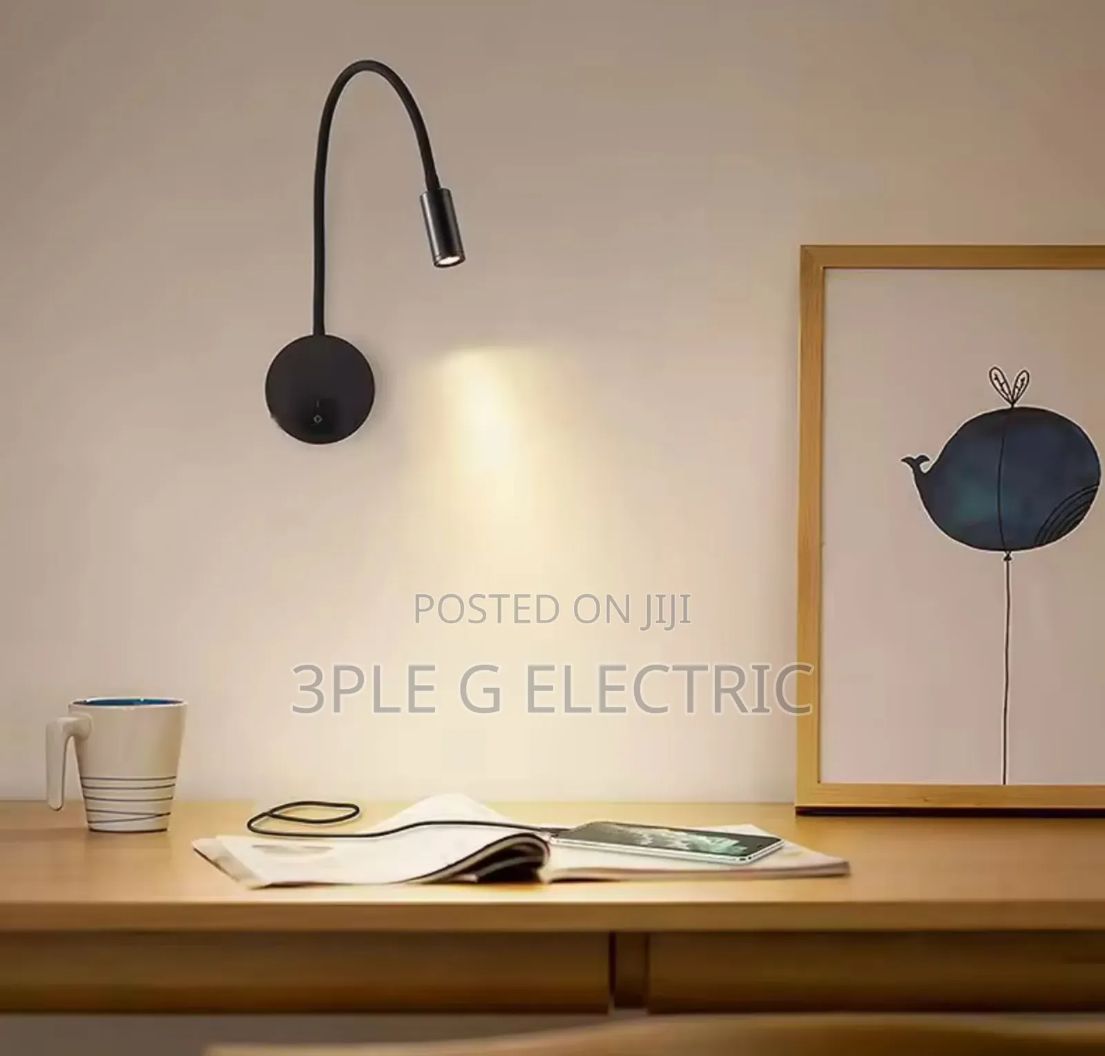 Single Flexible Bedside Light