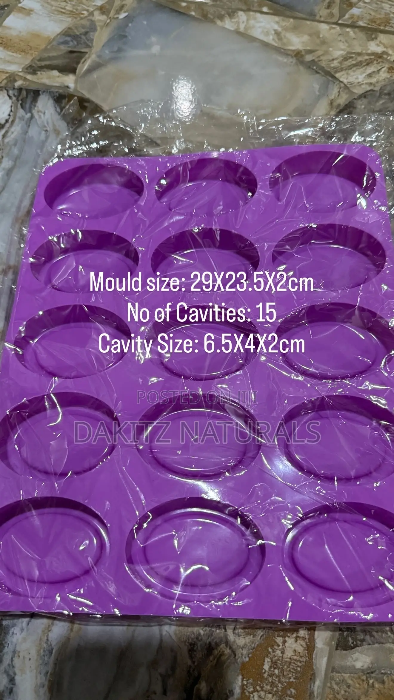 Quality Silicon Mold-Eclipse Shape 15 Cavities