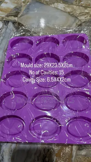 Quality Silicon Mold-Eclipse Shape 15 Cavities