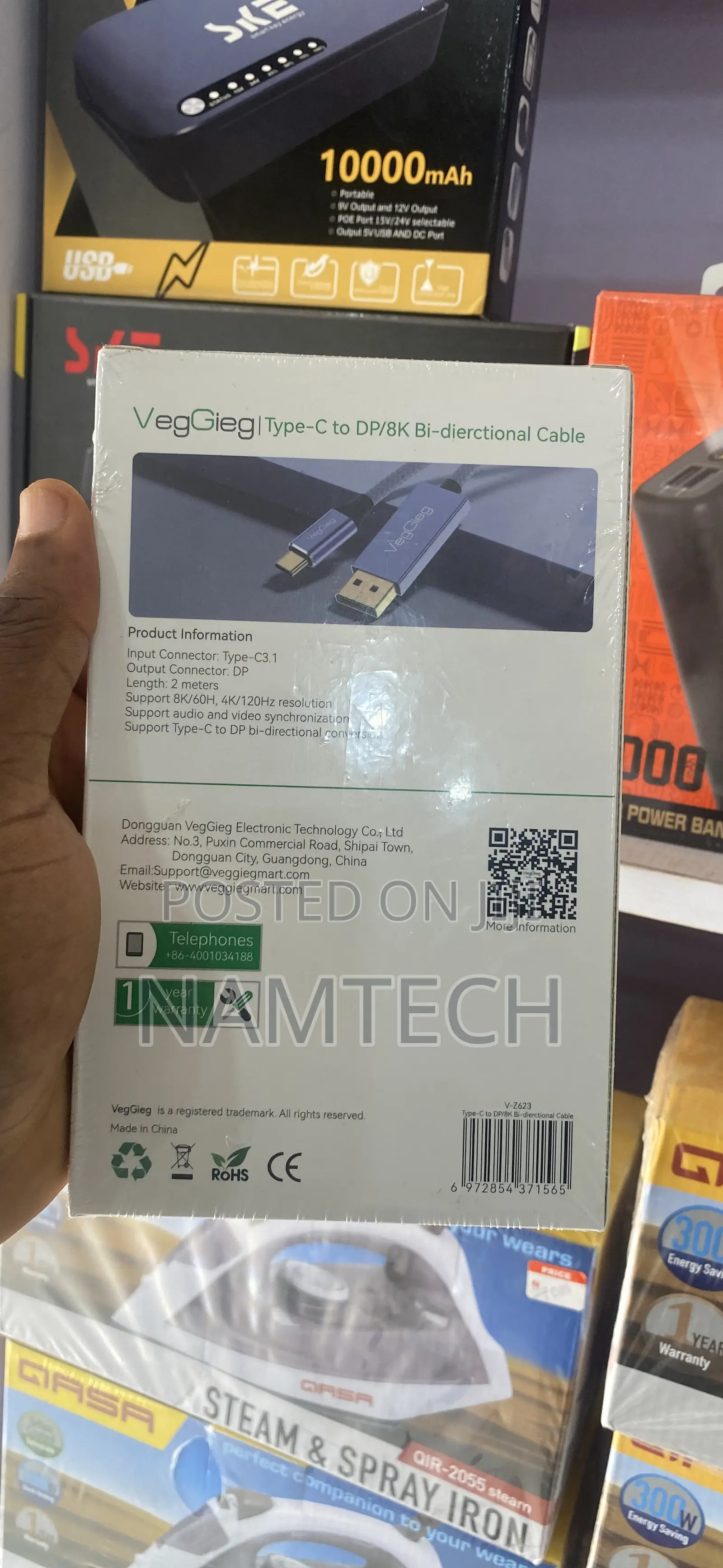 Type C to Display Port Cable