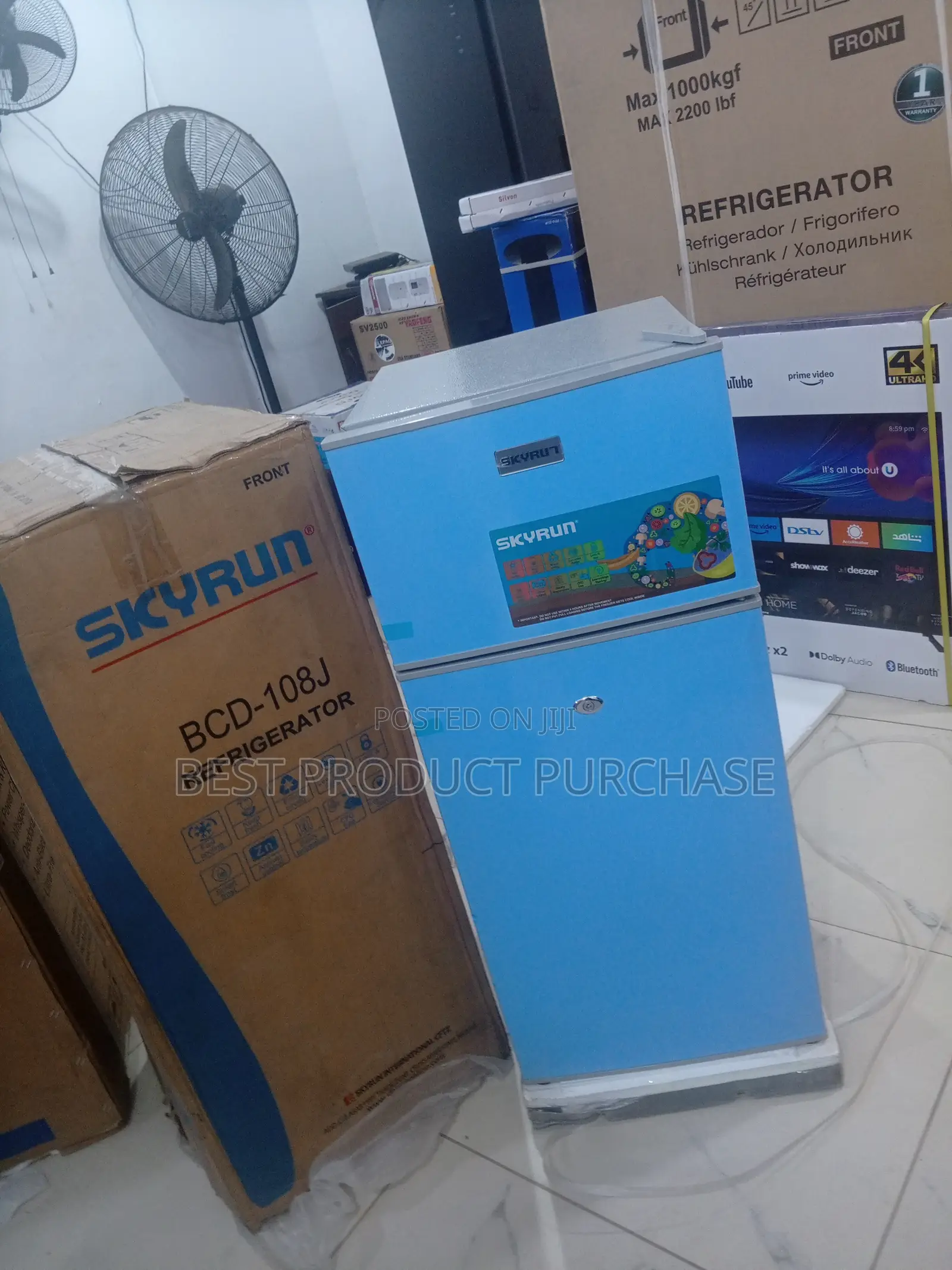 New Skyrun 108l Fridge - Energy Efficient Double Door