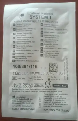 Epidural Portex Minipack Size 18g, and 16g Available