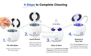 Upgraded Ultrasonic Retainer Cleaner – 3-Modes