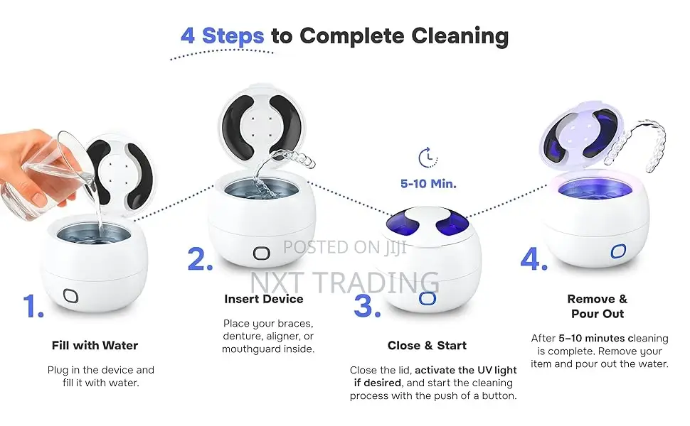 Upgraded Ultrasonic Retainer Cleaner – 3-Modes