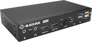 Black Box Kvd200-2h 2-Port 4k60 Hdmi Dual-Head KVM Switch