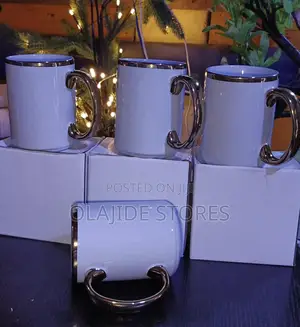 15oz Sublimation Gold Rim Mug