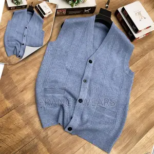 Men’S Casual v-Neck Button-Down Sweater Vest.