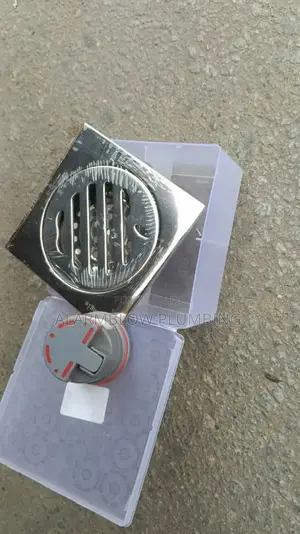 Stainless Steel Square Floor Drain 10cm With Non Return Valve