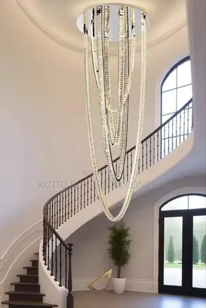 Led Belt Dropping Crystal Chandelier.