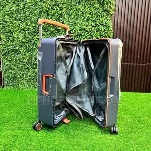 3-in-1 Hard Shell Travel Luggage Set With Spinner Wheels (Gray)