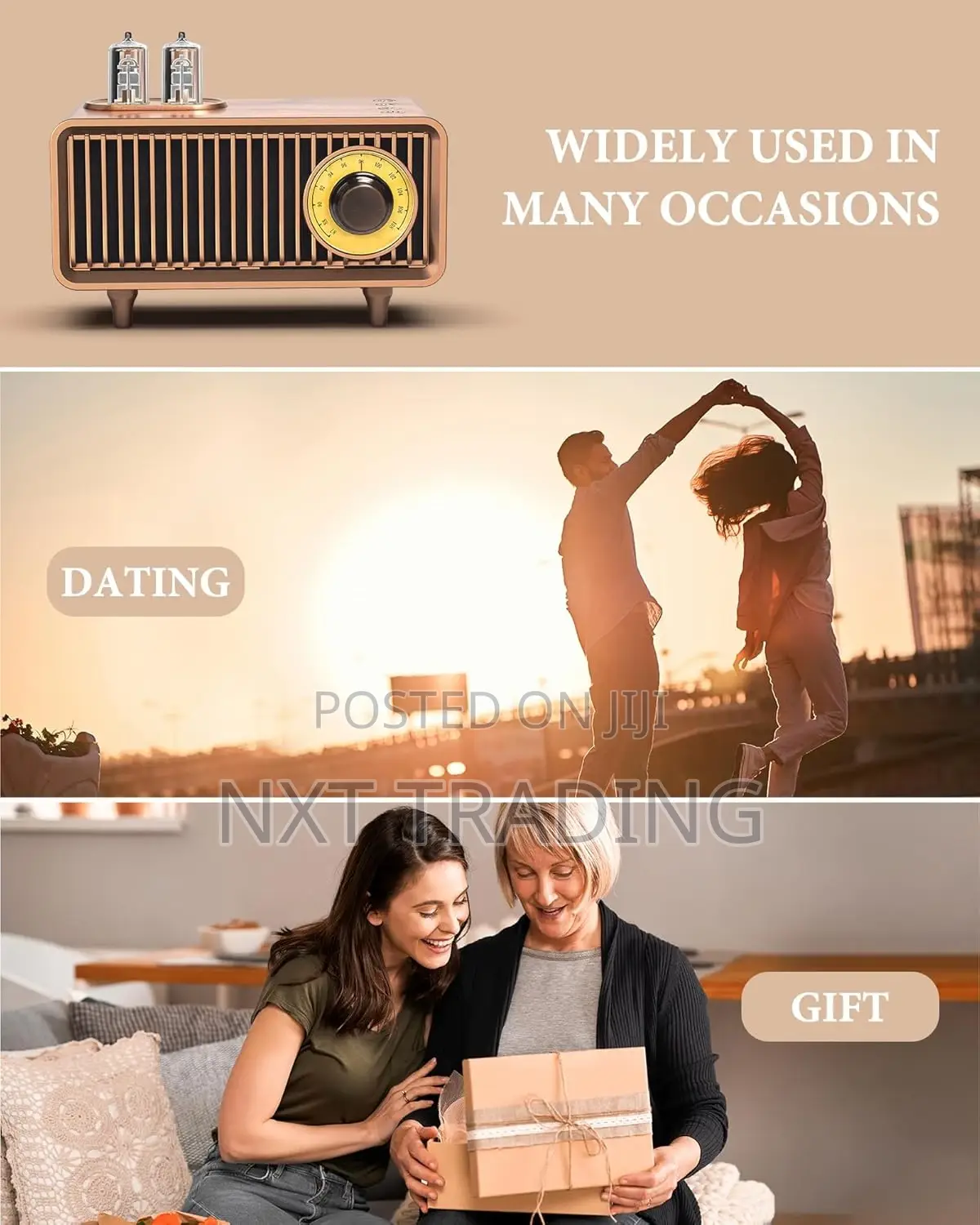 Retro Bluetooth Speaker With Fm Radio