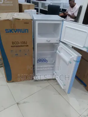 Skyrun Mini Double Door Fridge for Bedroom Use