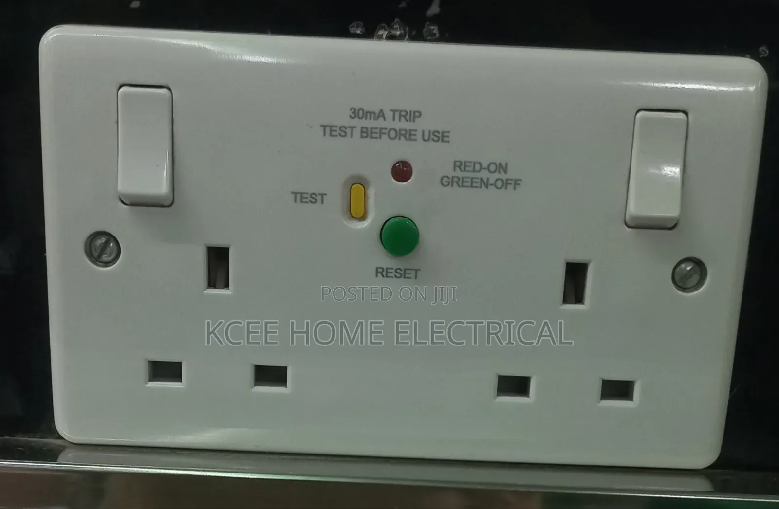 RCD Surge Protection Socket With Test Reset | Anti-Electric Shock