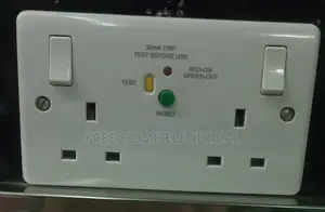 RCD Surge Protection Socket With Test Reset | Anti-Electric Shock