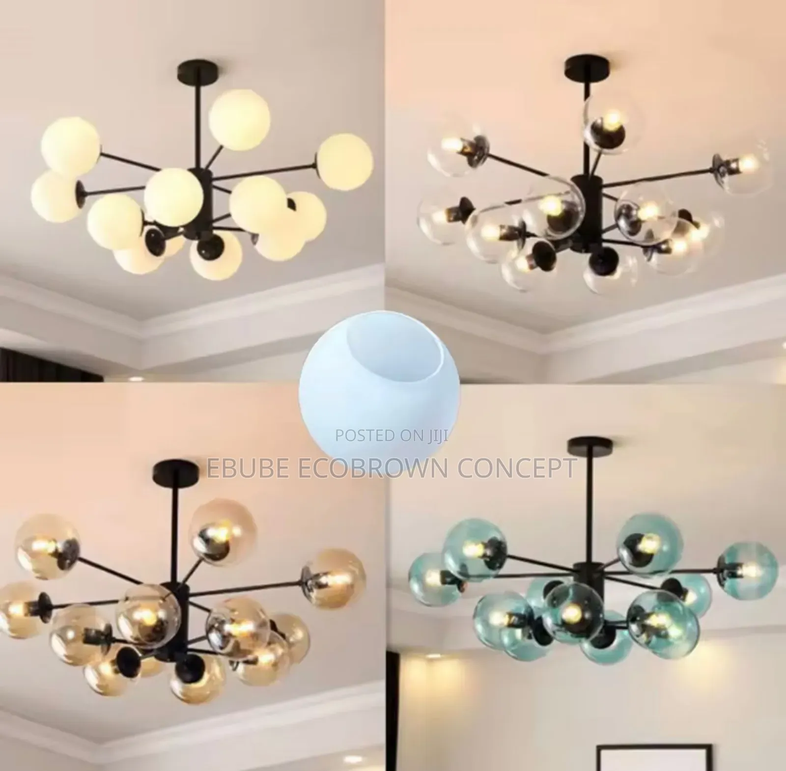 Chandelier Spare Glasses Available (White, Transparent, Black)