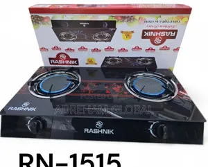 Rashnik 2 Burner Infrared Glass Gas Cooker