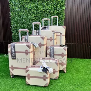 7-in-1 Cream Hard Case Travel Luggage Set