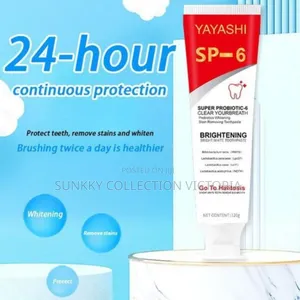 Sp-6 Ultra Whitening Toothpaste Super Probiotic-6 Deep Cleaning 120g