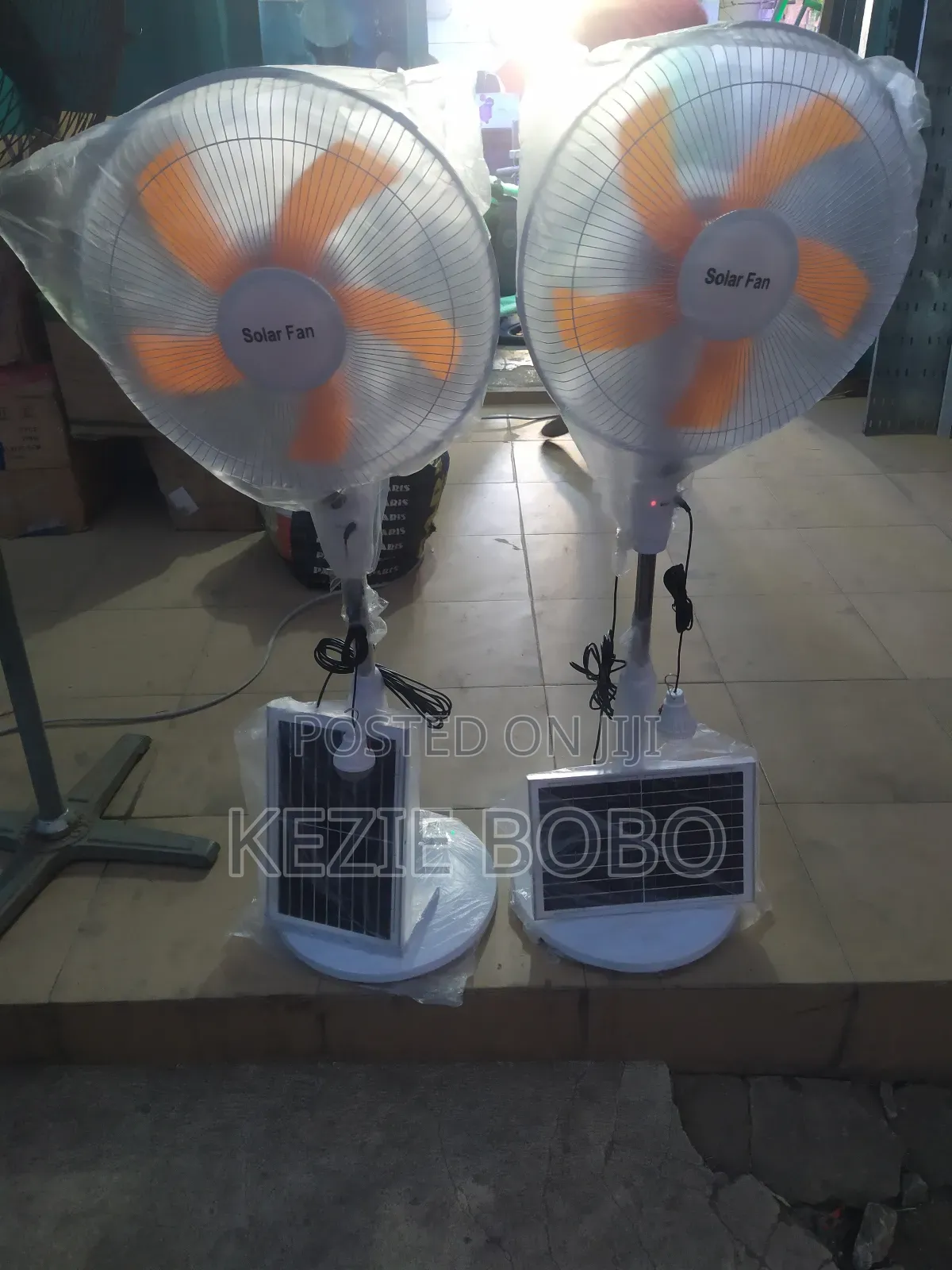 Rechargeable Solar Standing Fan