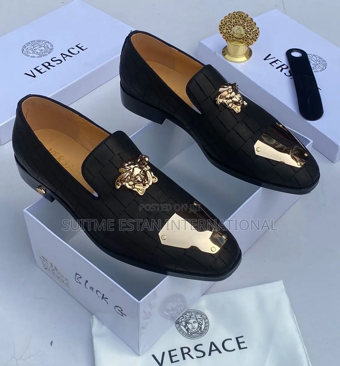 Prada and Versace Shoe