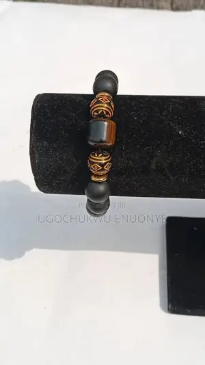 Black Brown Beaded Bracelet