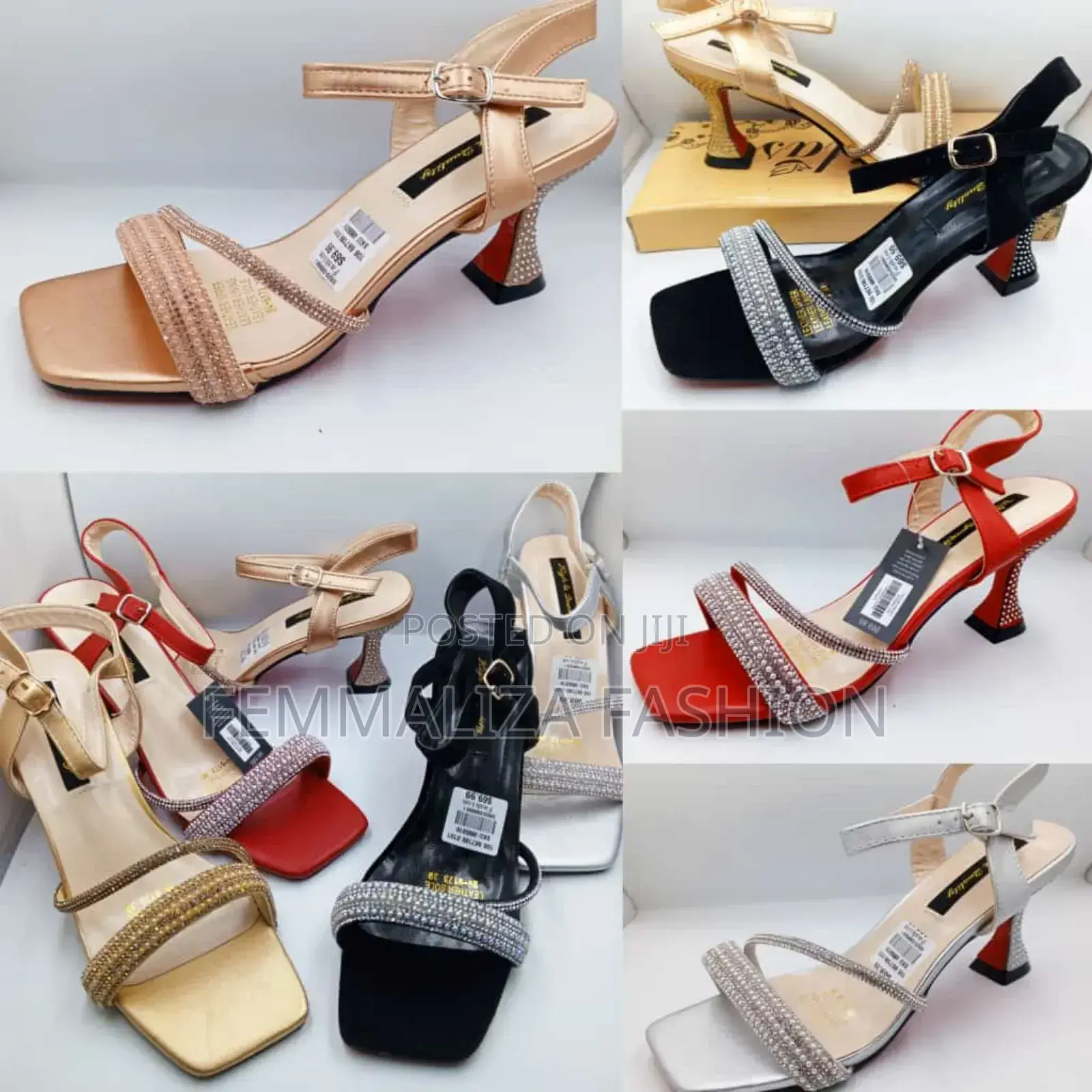 Ladies Rhinestone Stilletto Heels