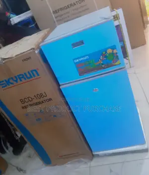 Modern Kitchen Essential – Skyrun 108l Double Door