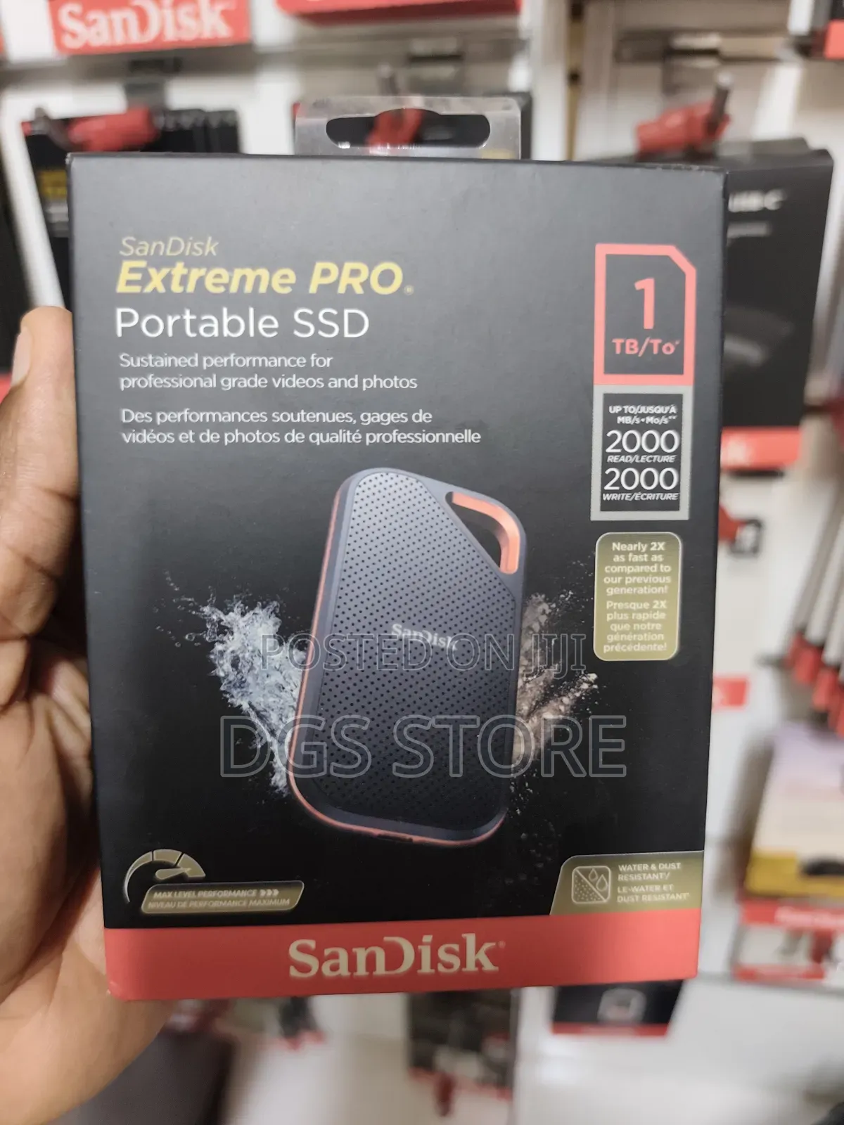 Sandisk Extreme Pro SSD 1tb 2000mbs Portable