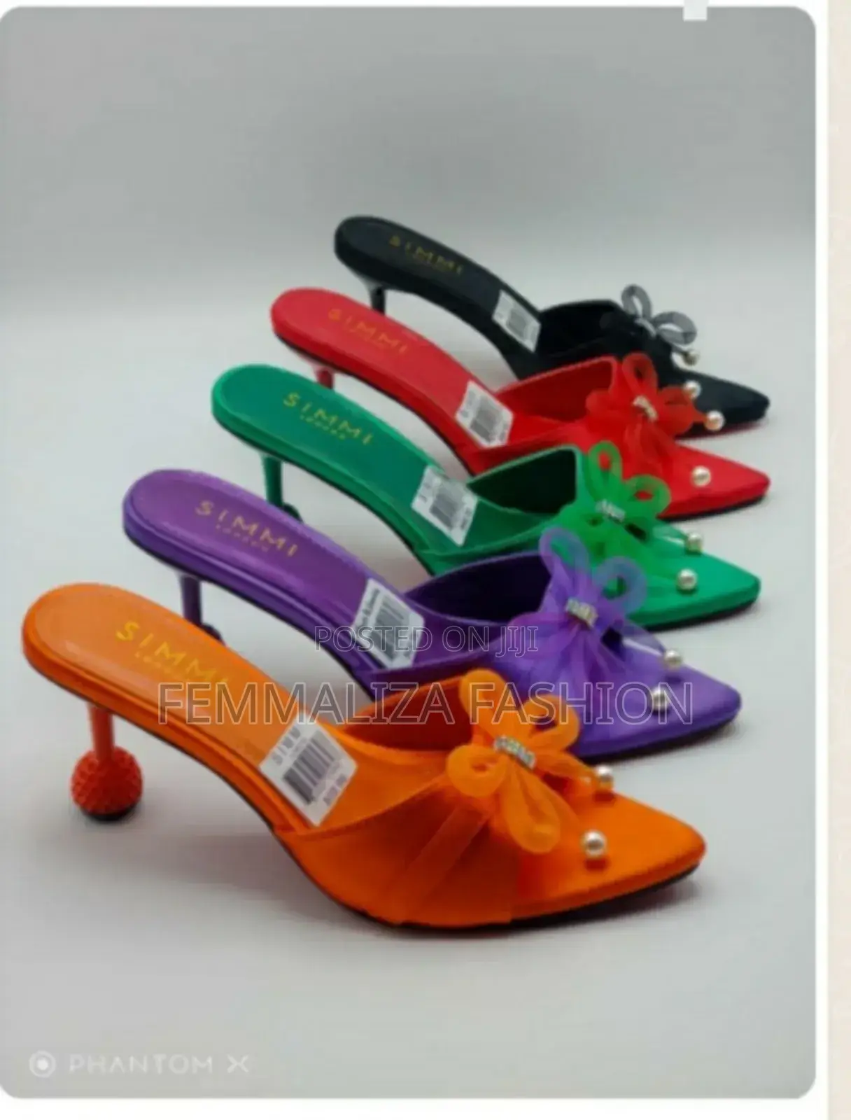 Ladies Open-Toe Stilletto Heels Slippers