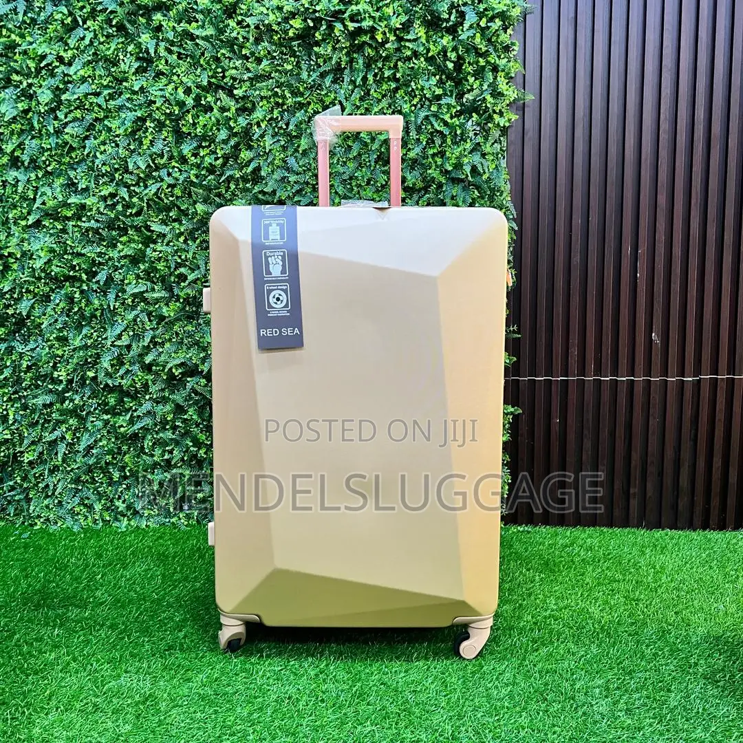 Gold Red Sea Abs Hard Suitcase Set