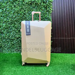 Gold Red Sea Abs Hard Suitcase Set