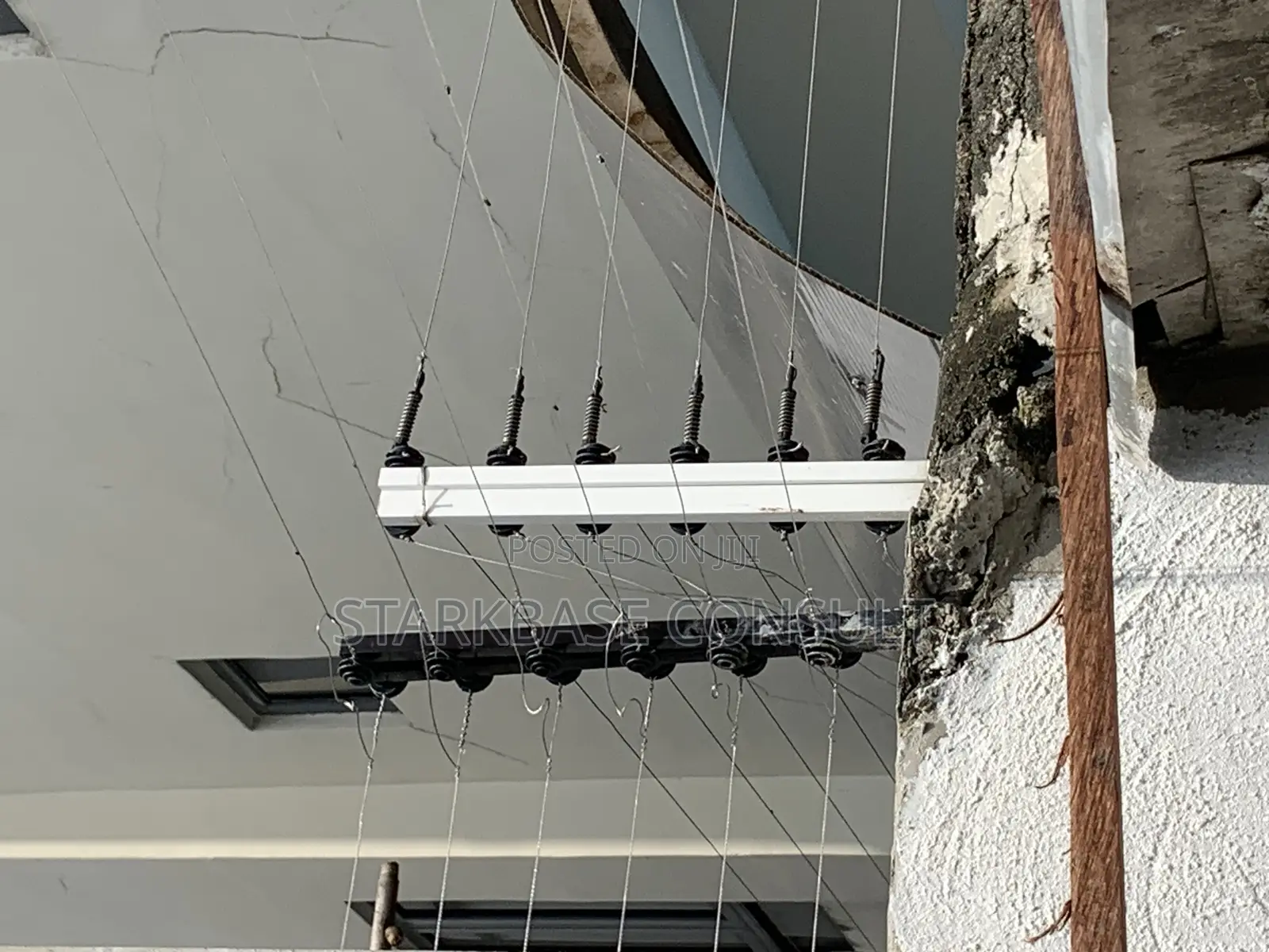 Electric Security Fence Wire Installation