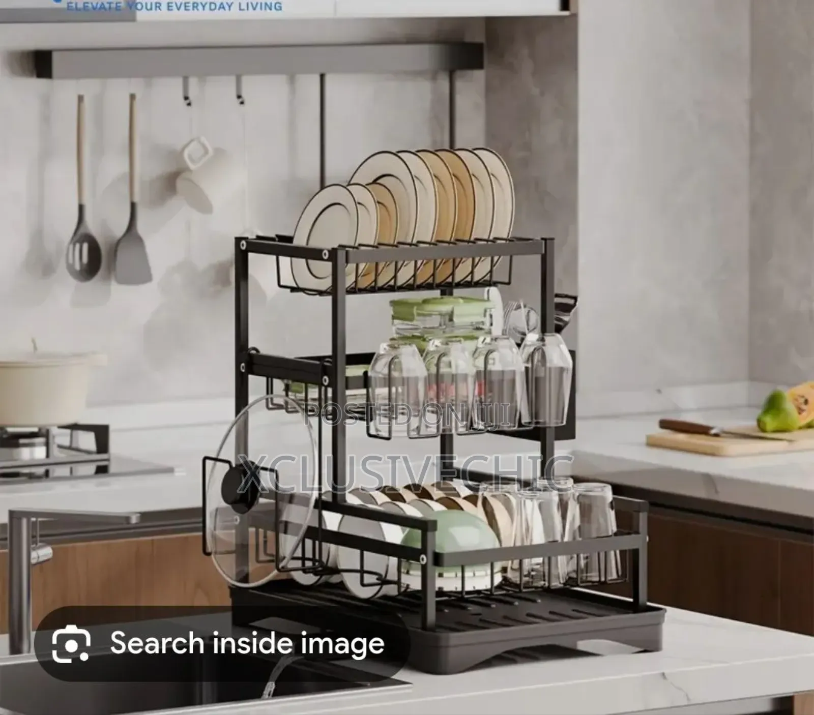 Carbon Steel 3layer Dish Rack