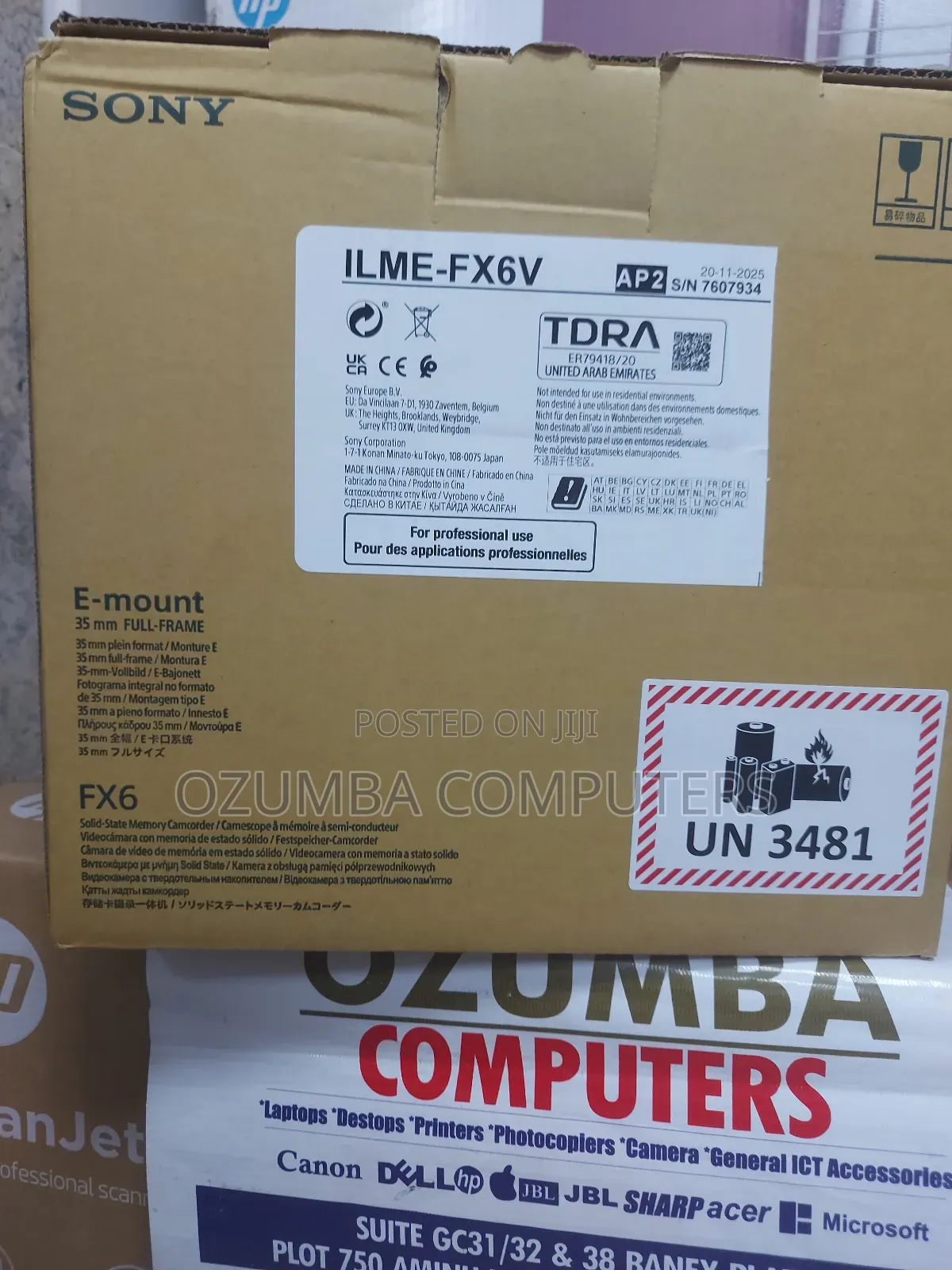 Sony Fx6 Full-Frame Cinema Line Camera