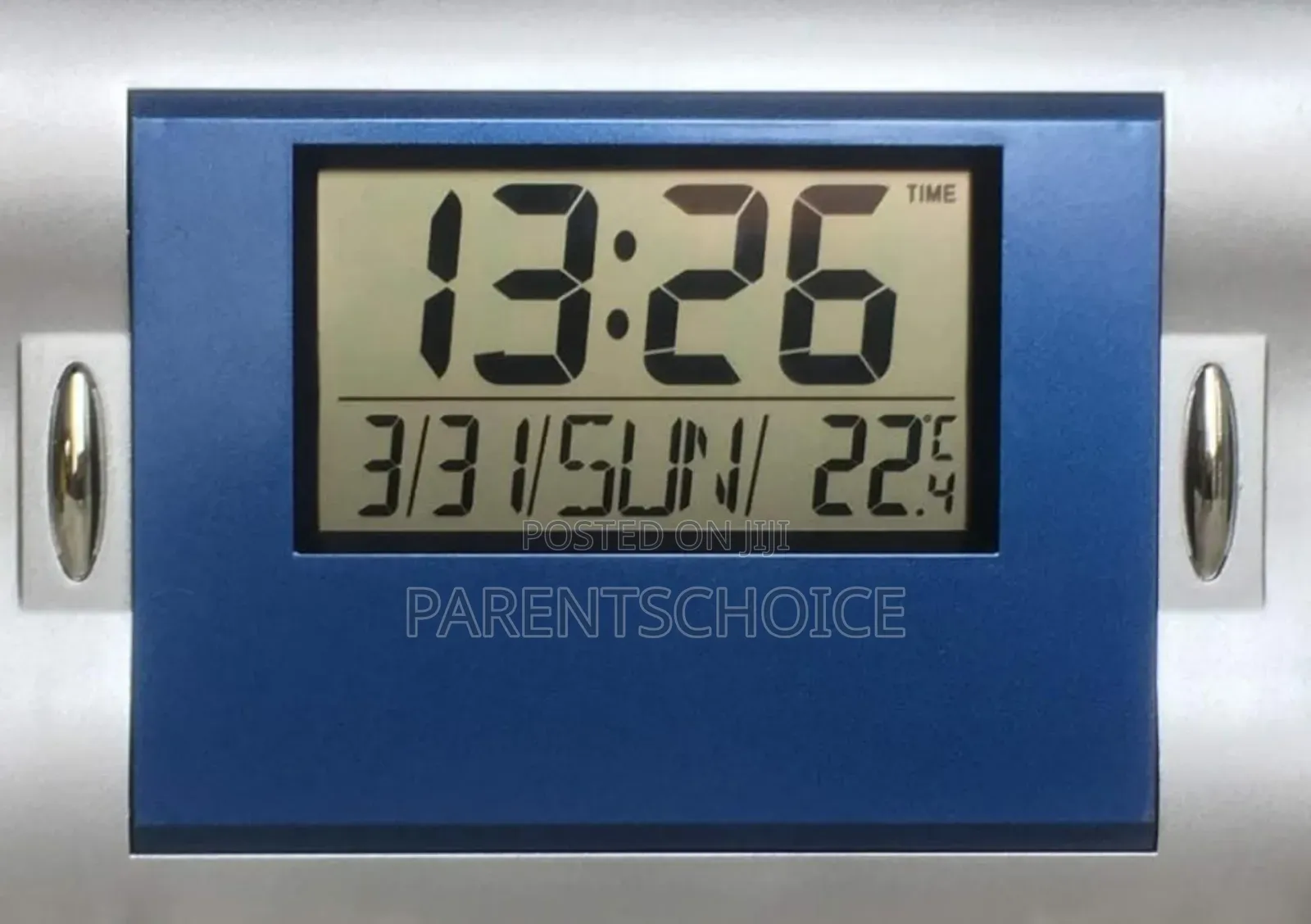 Digital Alarm Wall Clocks Blue, Silent Desk Clock