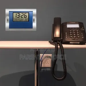 Digital Alarm Wall Clocks Blue, Silent Desk Clock